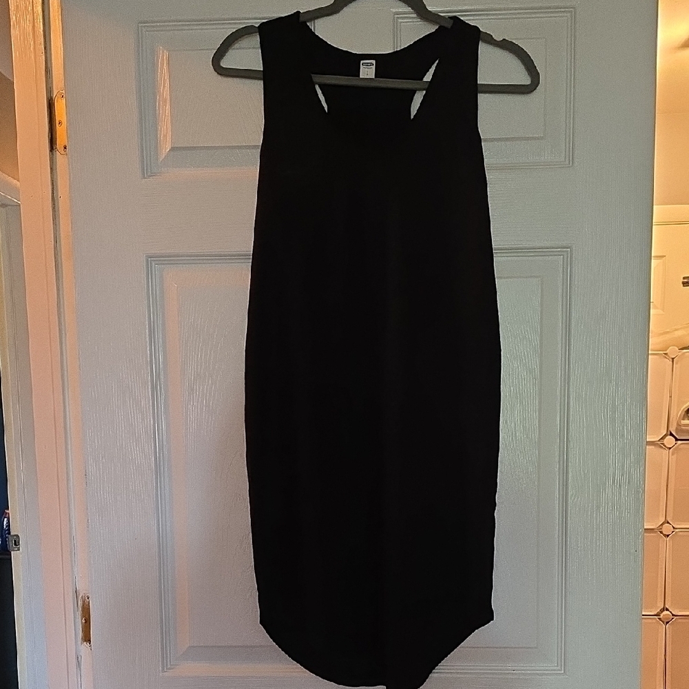 Old Navy Black Sheath Halter Mini Dress
